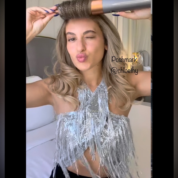 Zara SEQUIN WRAP HALTER TOP - Picture 8 of 16